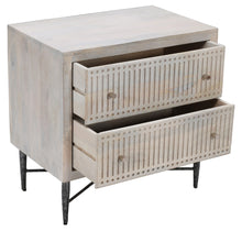 Load image into Gallery viewer, Two Drawer Nightstand - Brushed Ivory
