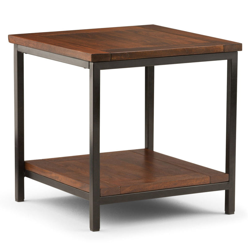 22" Square End Table - Brown