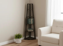 Load image into Gallery viewer, Particle Board Five Tier Corner Bookcase - Oak

