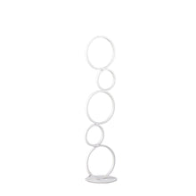 Load image into Gallery viewer, Metal Five Circle Geometric Sculpture LED Table Lamp - White
