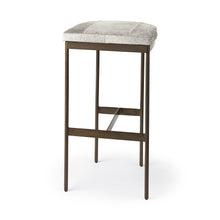 Load image into Gallery viewer, Iron Backless Bar Chair - Gray
