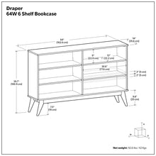 Load image into Gallery viewer, Draper - Handcrafted Low Bookcase
