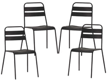 Load image into Gallery viewer, Faux Leather Dining Room Side Chairs (Set of 4) - Gray
