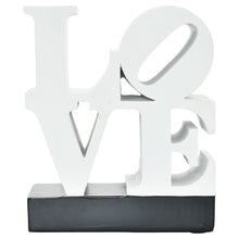 Load image into Gallery viewer, Love Tabletop Sculpture - White / Black
