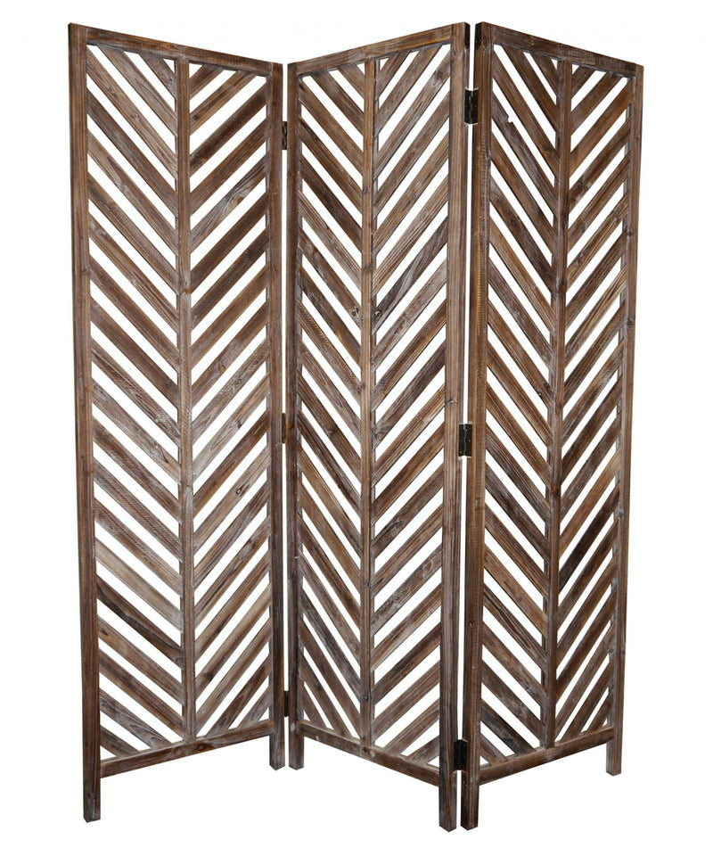 63" x 72" Wood Screen - Brown