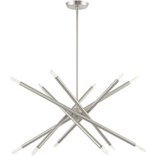 Load image into Gallery viewer, Six-Light Dimmable Chandelier With Shades - Nickel
