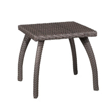 Load image into Gallery viewer, Luminant - Outdoor Side Table With Iron Frame - Brown
