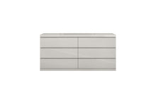 Load image into Gallery viewer, 63" Wood Six Drawer Double Dresser For Bedroom - Gray
