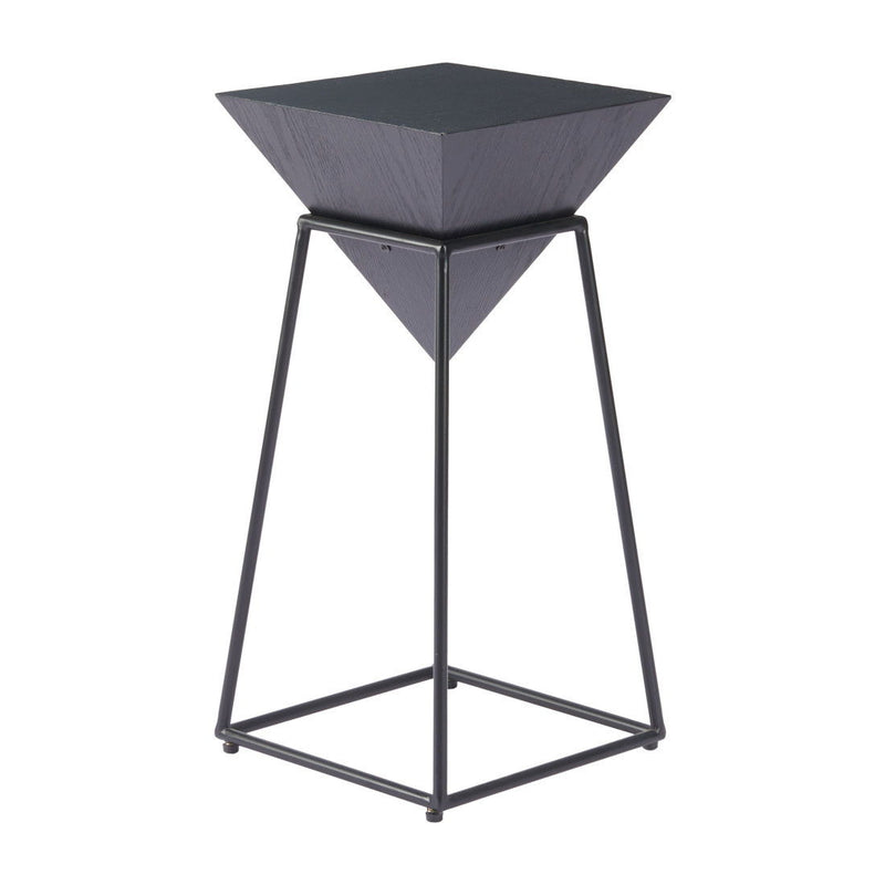 Pedestal End Table - Black