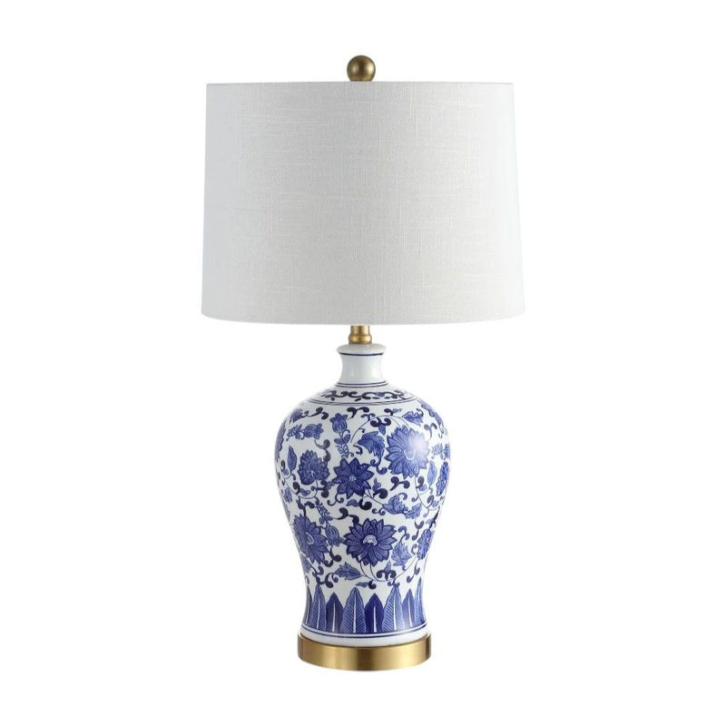 26" Novelty Table Lamps With Globe Shades (Set of 2) - Blue