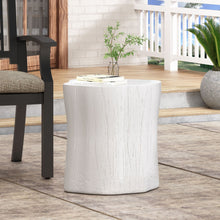 Load image into Gallery viewer, Outdoor, Lightweight Concrete Side Table - Antique White
