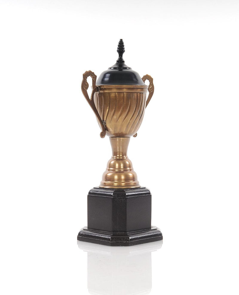 Metal Hand Painted Figurine (364217) - Brass And Black