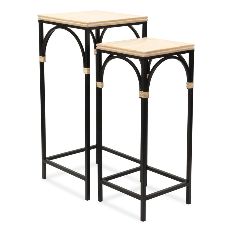 Square Nested Tables (Set of 2) - Light Brown