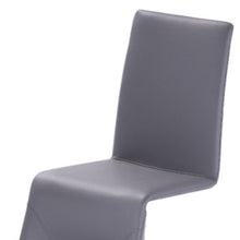 Load image into Gallery viewer, Faux Leather Dining Room Side Chairs (Set of 2) - Gray
