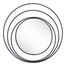 Load image into Gallery viewer, 32" Oval Steel Framed Accent Mirror - Black
