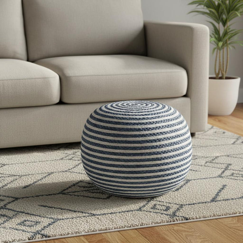Ottoman Jute - Blue