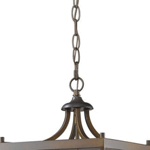 Load image into Gallery viewer, Vintage Metal Tapered Hanging Light - Brown

