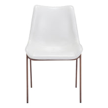 Load image into Gallery viewer, Stitch Upholstered Faux Leather Dining Side Chairs (Set of 2) - White

