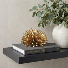 Load image into Gallery viewer, Abstract Bloom Painted Sculpture - Gold
