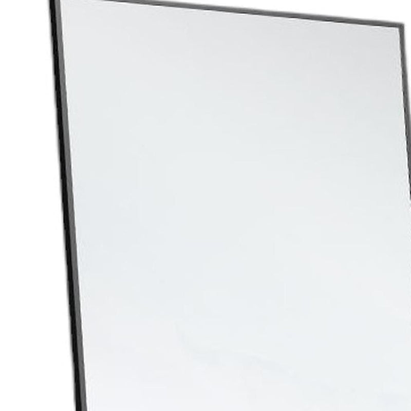 59" Metal Framed Standing Mirror - Black