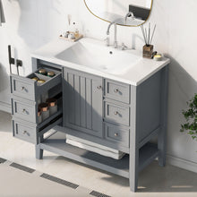 Load image into Gallery viewer, Modern Bathroom Vanity With Sink
