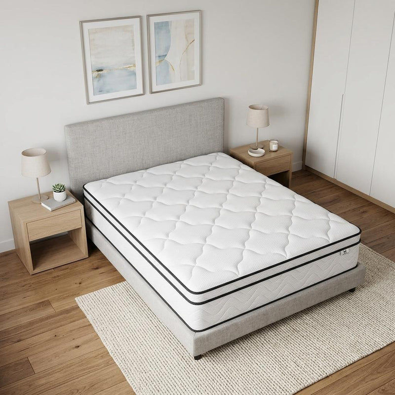 Gel Memory Foam Medium Chevron Hybrid Mattress (751387) - King