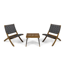 Load image into Gallery viewer, Kayla - Outdoor Foldable 2 Seater Chat Set - Brown / Gray
