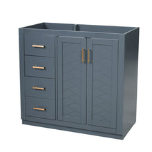 Load image into Gallery viewer, Retro Style Bathroom Vanity, 3 Drawers &amp; Soft Closing Doors
