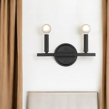 Load image into Gallery viewer, Two Light Wall Sconce - Matte Black
