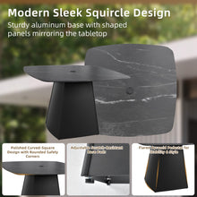 Load image into Gallery viewer, Outdoor Patio Dining Set, Squircle Dining Table, Dining Chairs With Sunbrella Cushions

