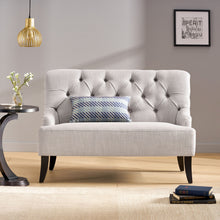 Load image into Gallery viewer, Nicole - French Style Upholstered Loveseat With Tufted Backrest
