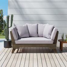 Load image into Gallery viewer, Outdoor Acacia Wood Expandable Daybed With Cushions
