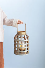 Load image into Gallery viewer, Decorative Lantern With Handle, Wooden Lantern For Indoor Outdoor, Home Garden Wedding
