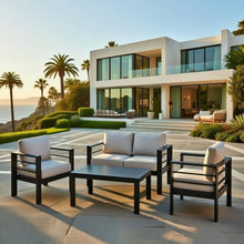 Load image into Gallery viewer, Outdoor Patio Set With All-Weather Thick Cushions
