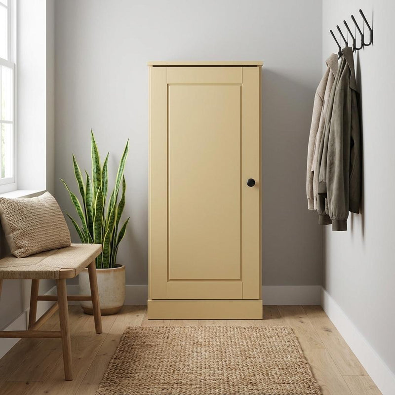 Ten Pair Solid Woodshoe Storage Cabinet (752066) - Yellow
