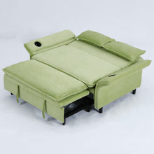 Load image into Gallery viewer, Modern Fabric Multi-Functional Sofa Bed With Adjustable Armrests And Backrests
