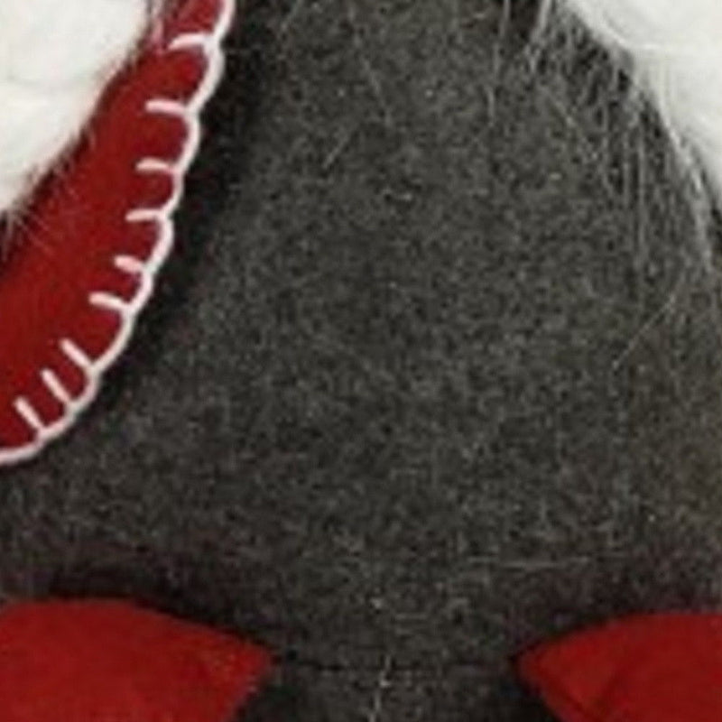 Fabric Christmas Santa Standing Gnome (527550) - Red / Gray / White