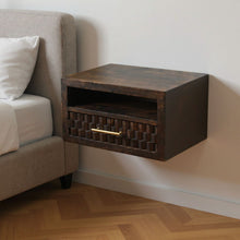 Load image into Gallery viewer, 18" One Drawer Floating Nightstand - Brown

