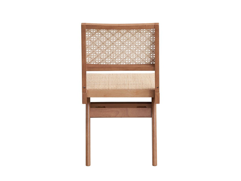 Wood Open Back Dining Side Chairs (Set of 2) - Natural