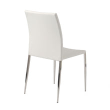 Load image into Gallery viewer, Upholstered Faux Leather Dining Side Chair (Set of 2) - White
