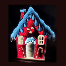 Load image into Gallery viewer, House Christmas Tabletop Sign With LED - Red / White
