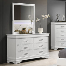 Load image into Gallery viewer, 1 Piece Dresser Of Drawers Bedroom Furniture With Diamond Accent Handles, Drawer Box - White
