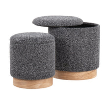 Load image into Gallery viewer, Marla - Contemporary, Nesting Ottoman Set
