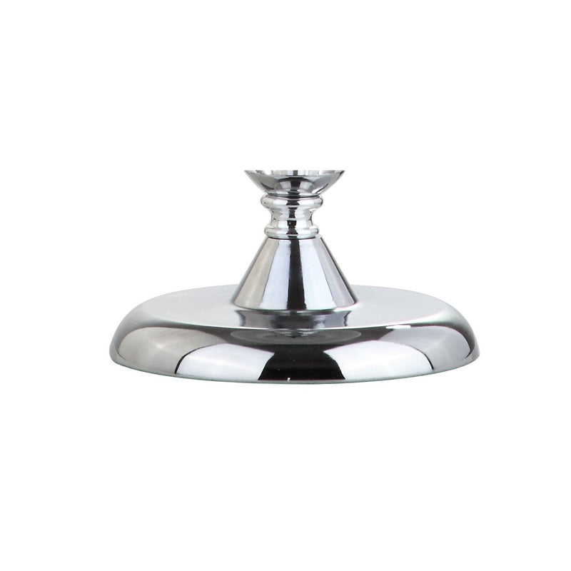 Novelty Desk Lamp With Empire Shade - Silver / Clear / White