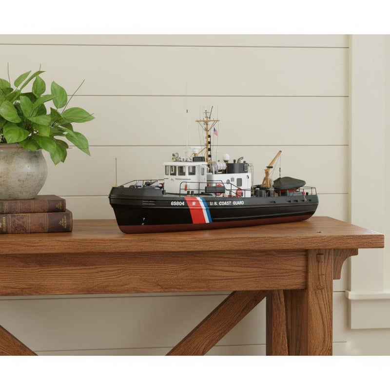 Hand Painted Model Boat (624535) - Black / White