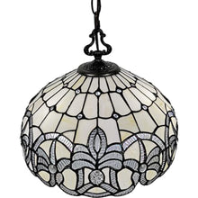 Load image into Gallery viewer, 8'' Unique Statement Two Light Glass Dimmable Chandelier With Shades - Black / White
