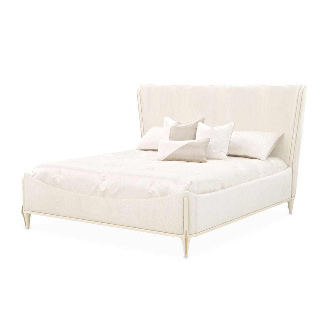 La Terrazza - King Panel Bed - Creamy Pearl