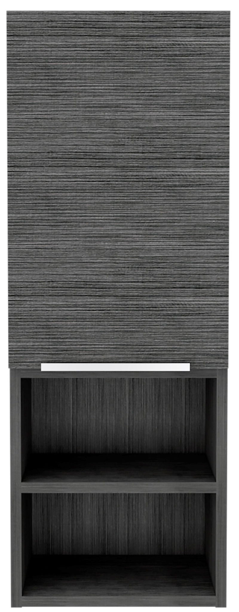 Accent Cabinet With Three Shelves - Smoky Gray Oak