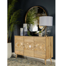 Load image into Gallery viewer, Austin - 3 Door Accent Cabinet With Tapered Legs - Natural
