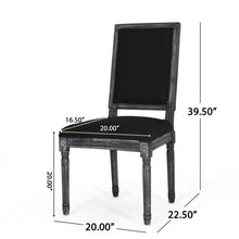 Load image into Gallery viewer, French Country Style Dining Chair With Upholstered Seating And Fluted Legs
